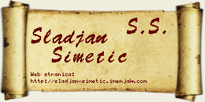Slađan Simetić vizit kartica